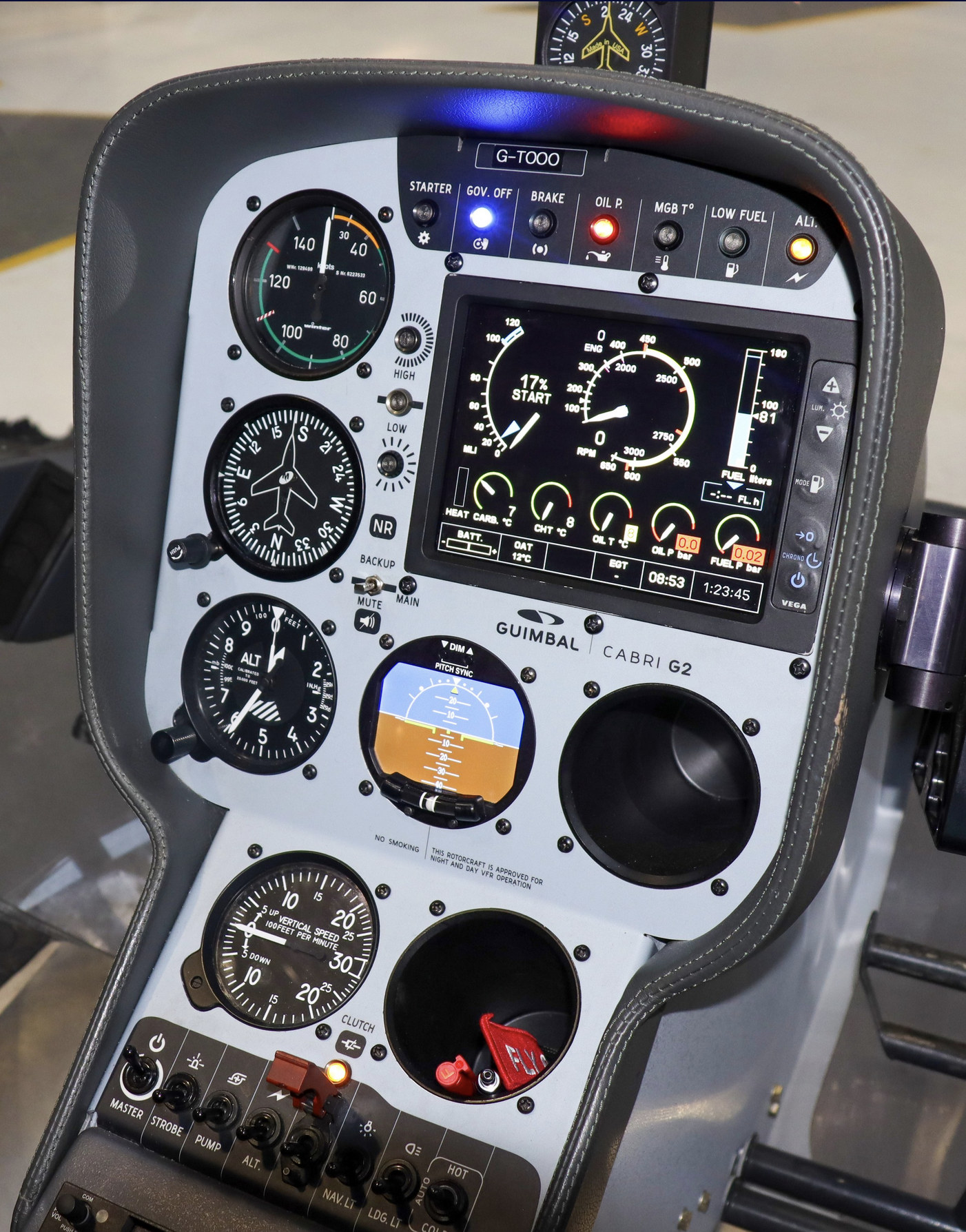 cutaway diagrams of an attitude indicator, turn coordinator, and heading indicator showing gyro orientation